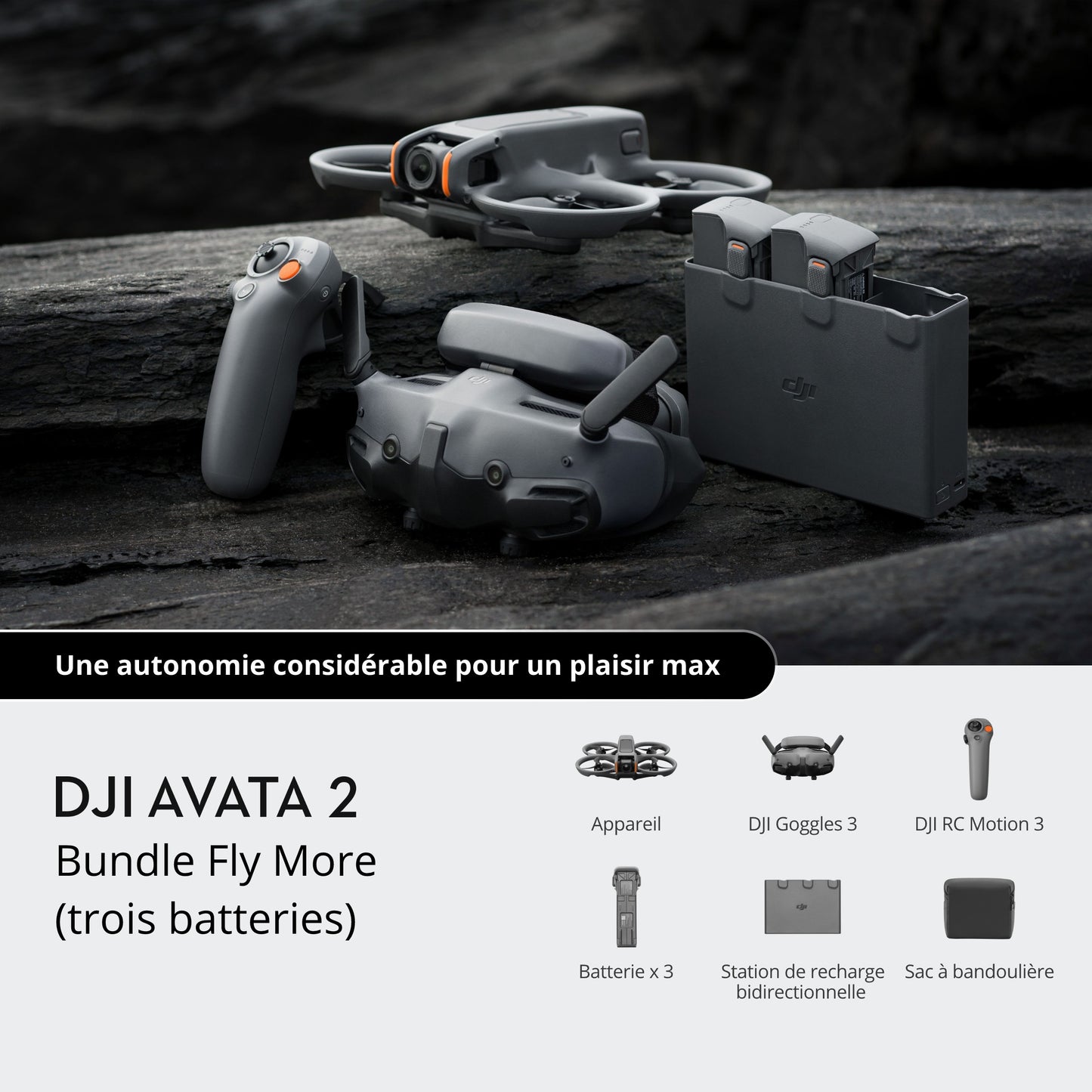 DJI Avata 2 Fly More Combo (3 batteries)